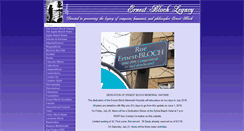 Desktop Screenshot of ernestbloch.com